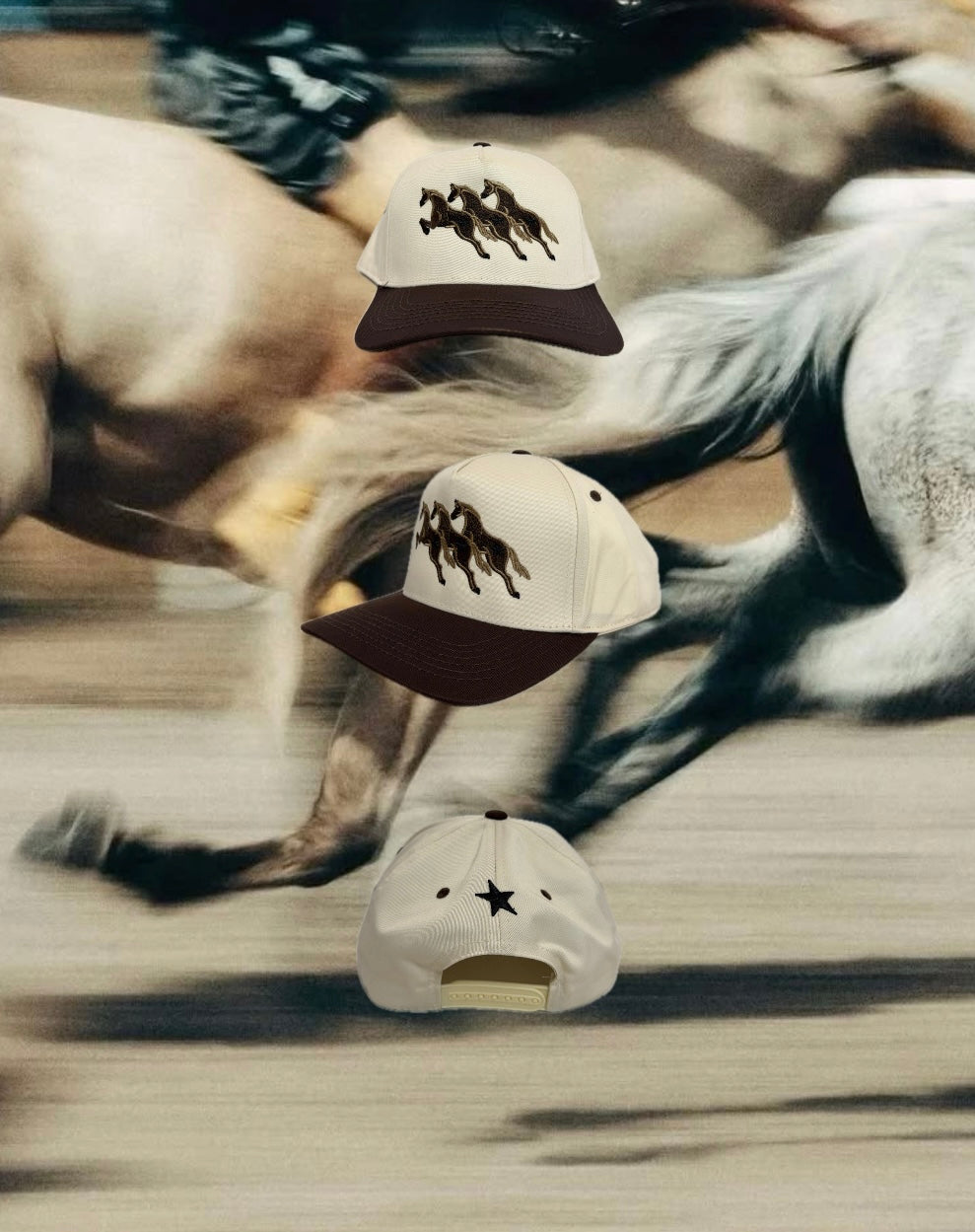 jumping horses cap